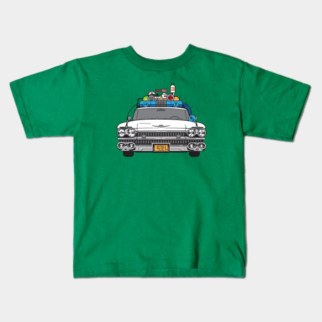 ECTO-1 NYC Kids T-Shirt by protonbuilding